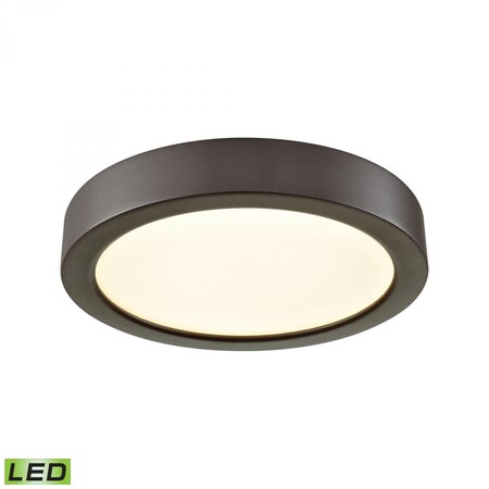Thomas Titan 6-inch Integrated LED Flush in Oil Rubbed Bronze with a White Ac CL781031